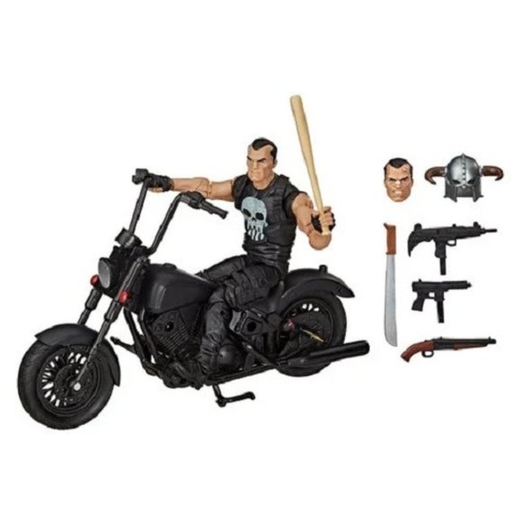 NEW!  Marvel Legends Series 6-inch The Punisher Action Figure with Motorcycle - Picture 3 of 3